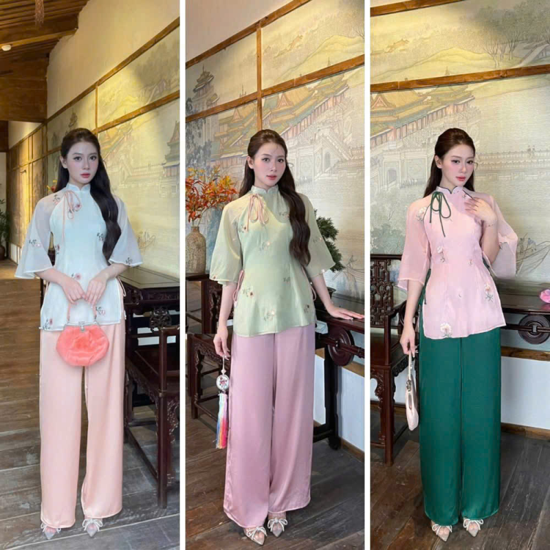 SET BÀ BA CỔ TRỤ TAY LỠ