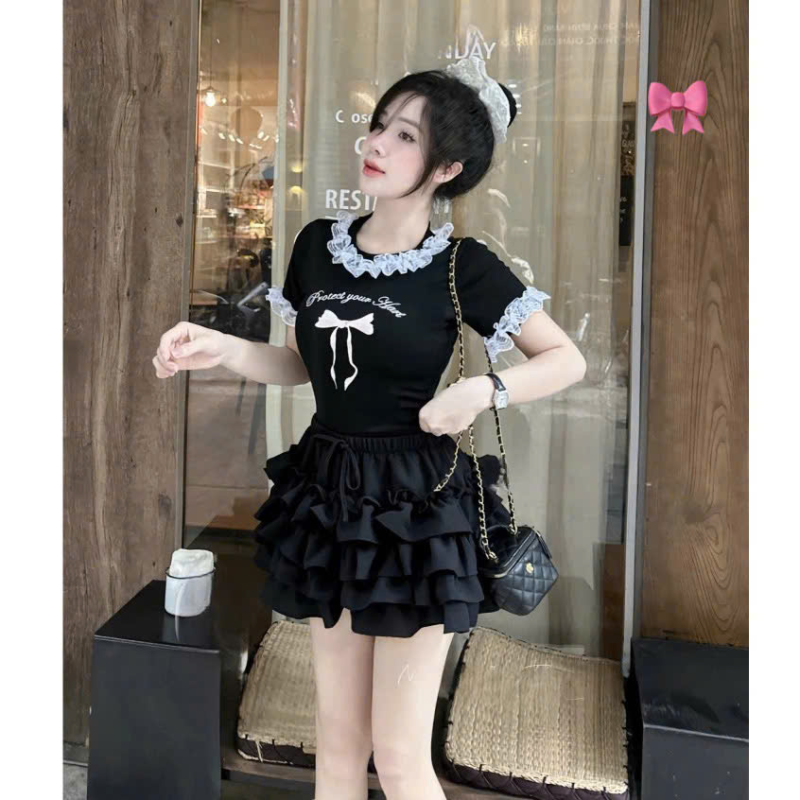 VÁY TẦNG ÁO VIỀN BÈO SIU HOT